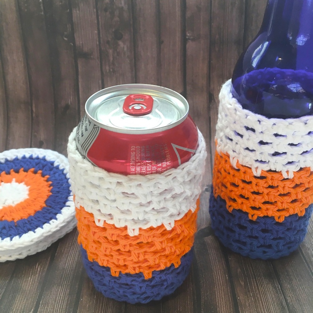 Sports Themed Beer Koozies & Coasters Giftset #1